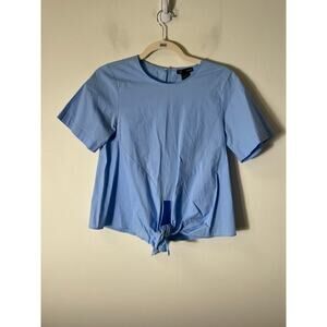 Aqua Light Blue Short Sleeve Top Sz S